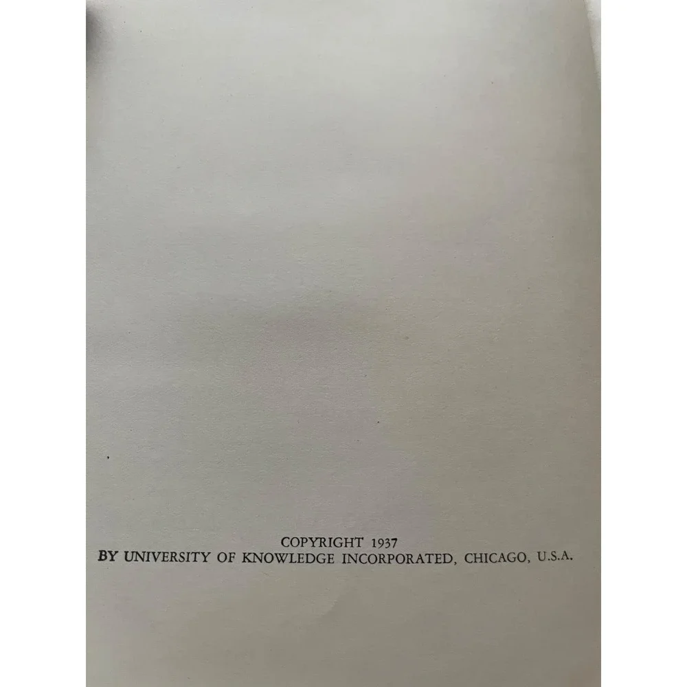 1937 University of Knowledge Vol 1 The Earth Before Man Raymond Janssen HC w/